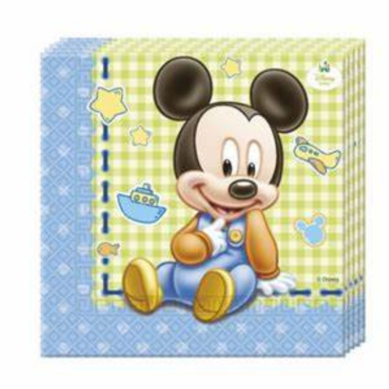 serviettes mickey bébé