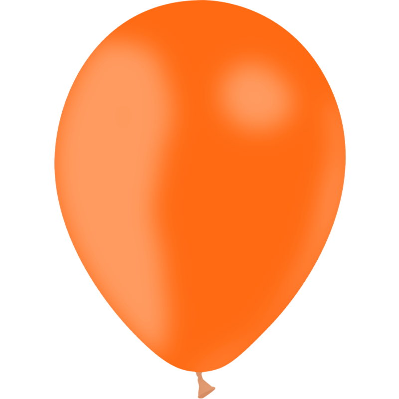 Ballon de baudruche standard orange - 28 cm