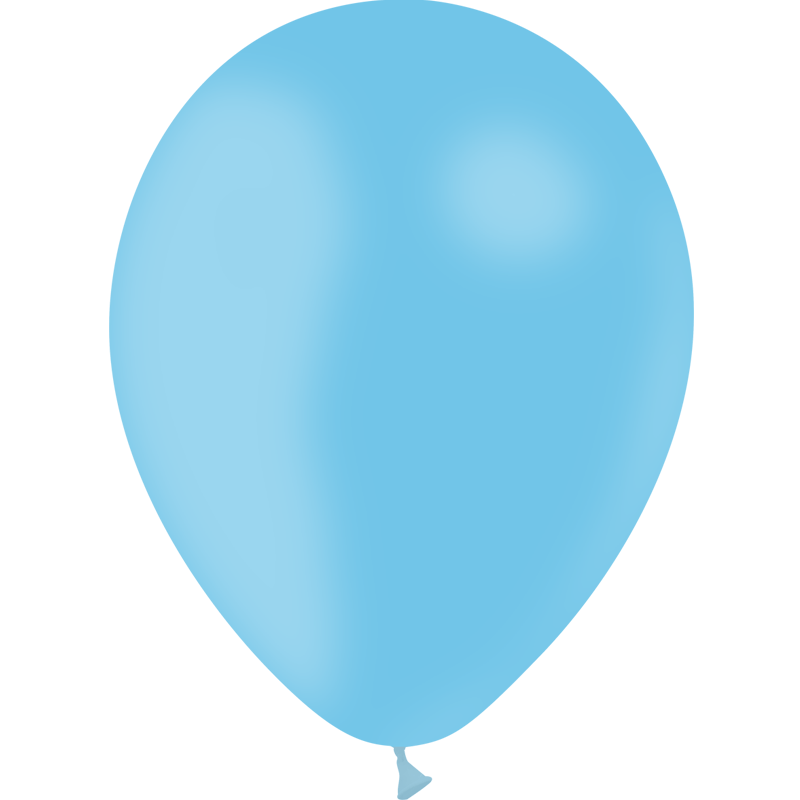 Ballon de baudruche bleu ciel - 28 cm
