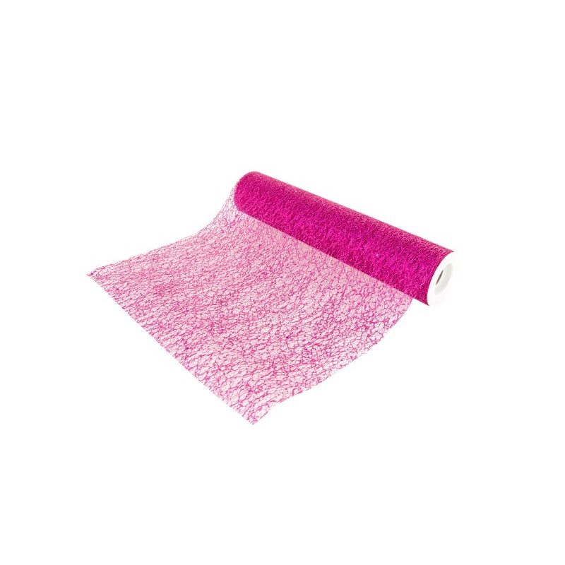Chemin de table paillette rose fuchsia 5m