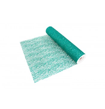 Chemin de table paillette vert forêt 5m