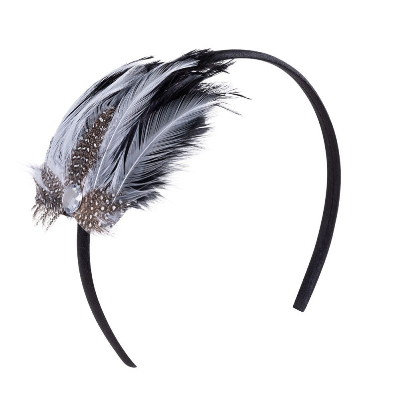 Serre-tête à plumes années 20