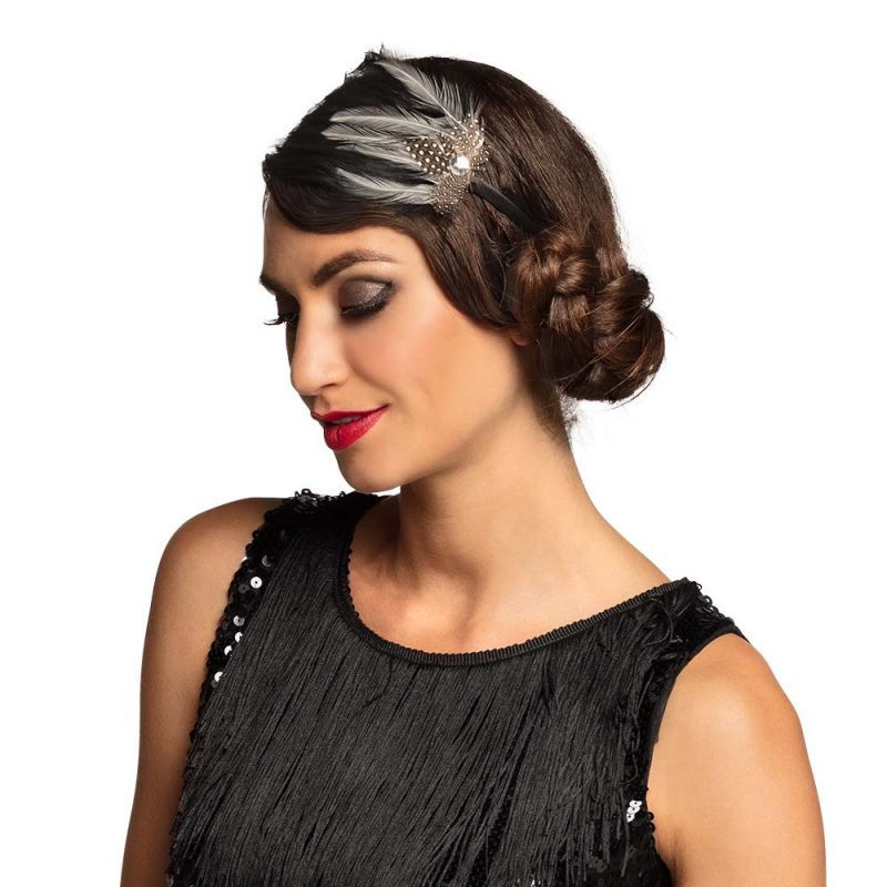 Serre-tête à plumes années 20