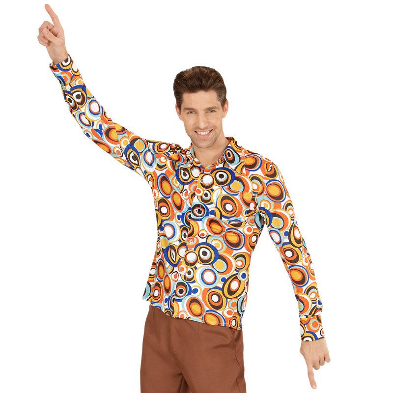 Chemise de hippie multicolore