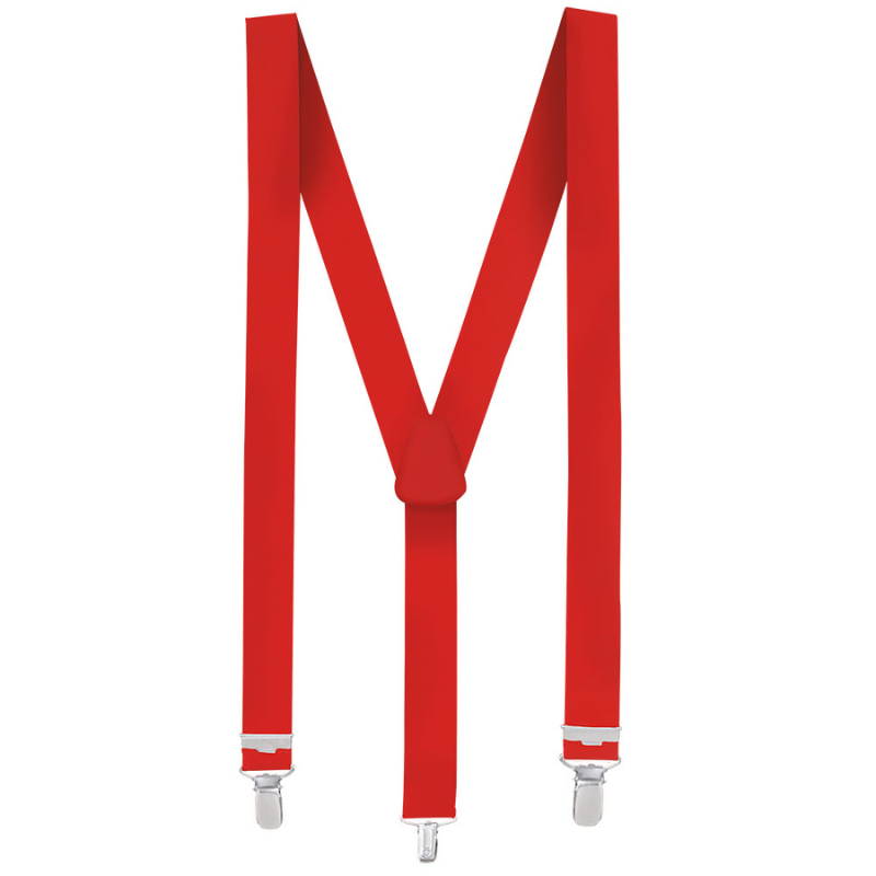Bretelles rouge adulte