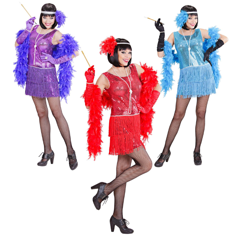 Robe Charleston à frange et paillettes