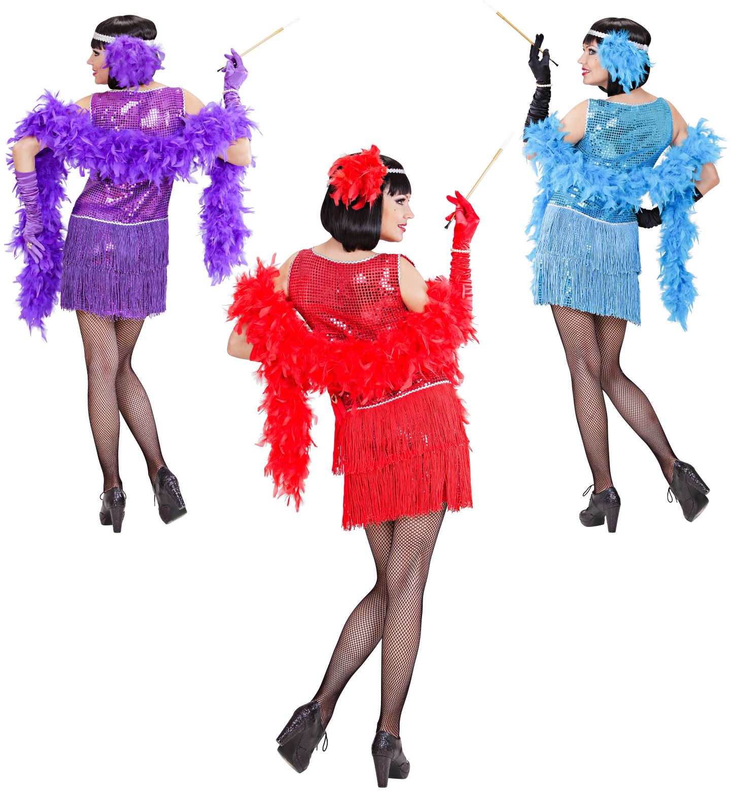 Robe Charleston à frange et paillettes 2 Robe style Charleston à frange et paillettes