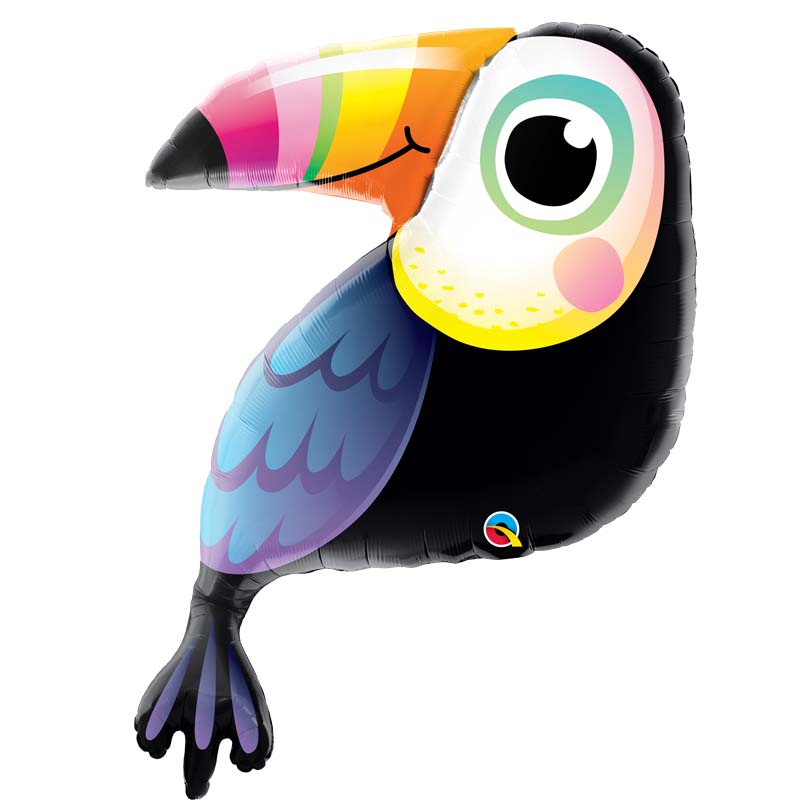 Ballon perroquet aluminium geant