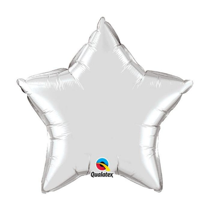 Ballon étoile argent
