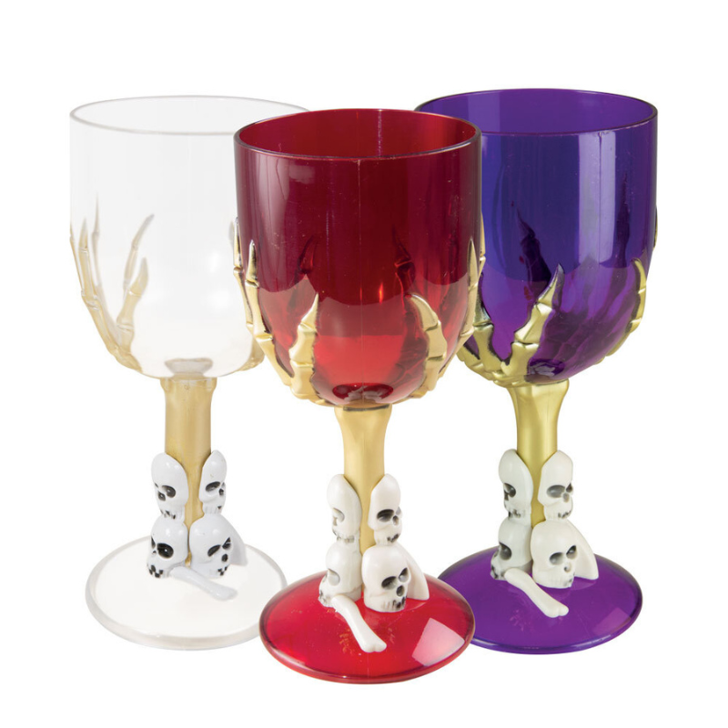 verre à pied squelette