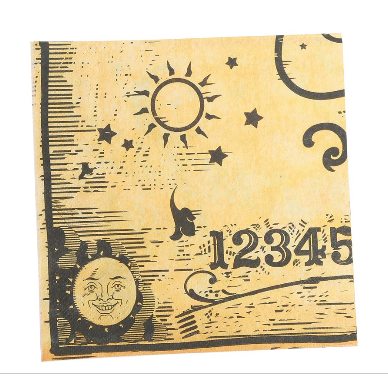 12 SERVIETTES OUIJA 33X33CMS
