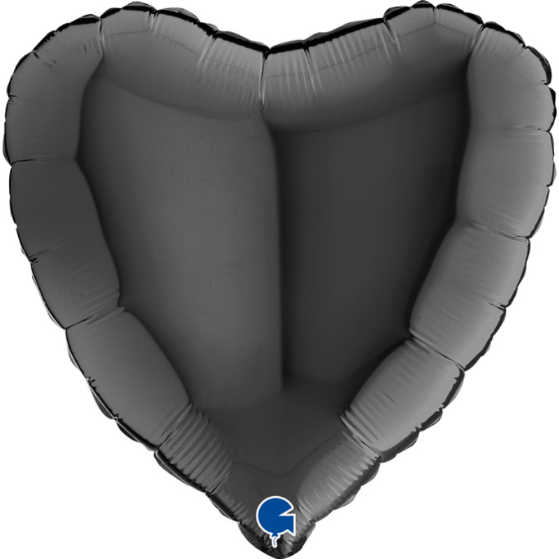 ballon coeur noir