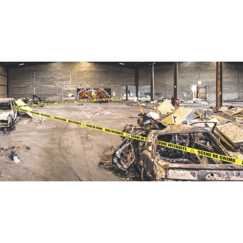 Bande de Délimitation Scène de Crime