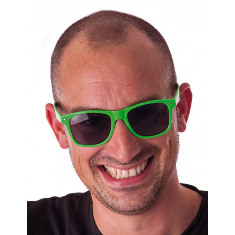 Lunette de soleil vert fluo