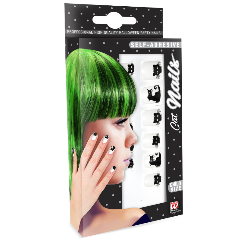 Set de faux ongles chat