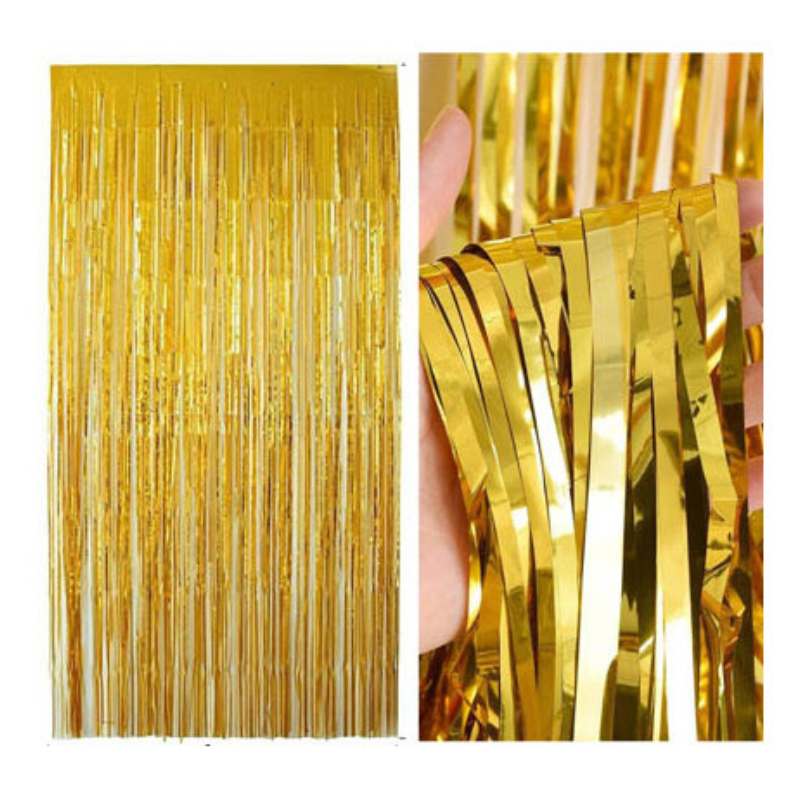 rideau frangé Doré