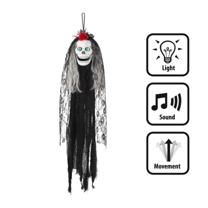 Décoration animée Crane mort mexicaine