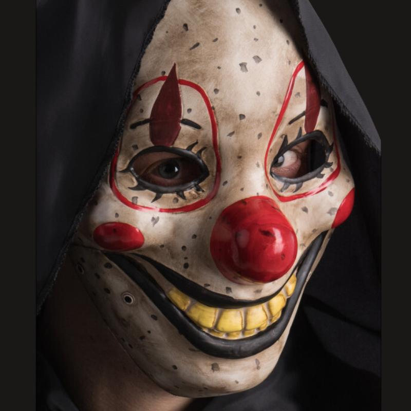 Masque de clown à la bouche amovible