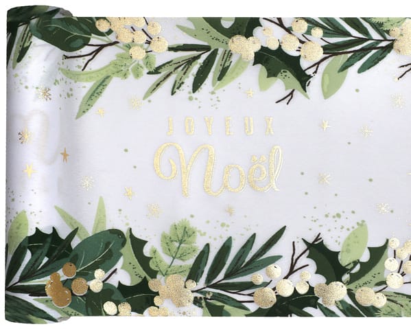 Chemin de table noël traditionnel