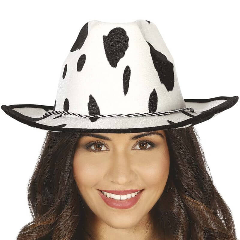 Chapeau Cowboy motif Vache