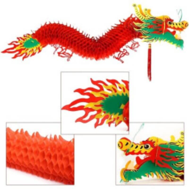 Banderole Dragon Chinois de 1m