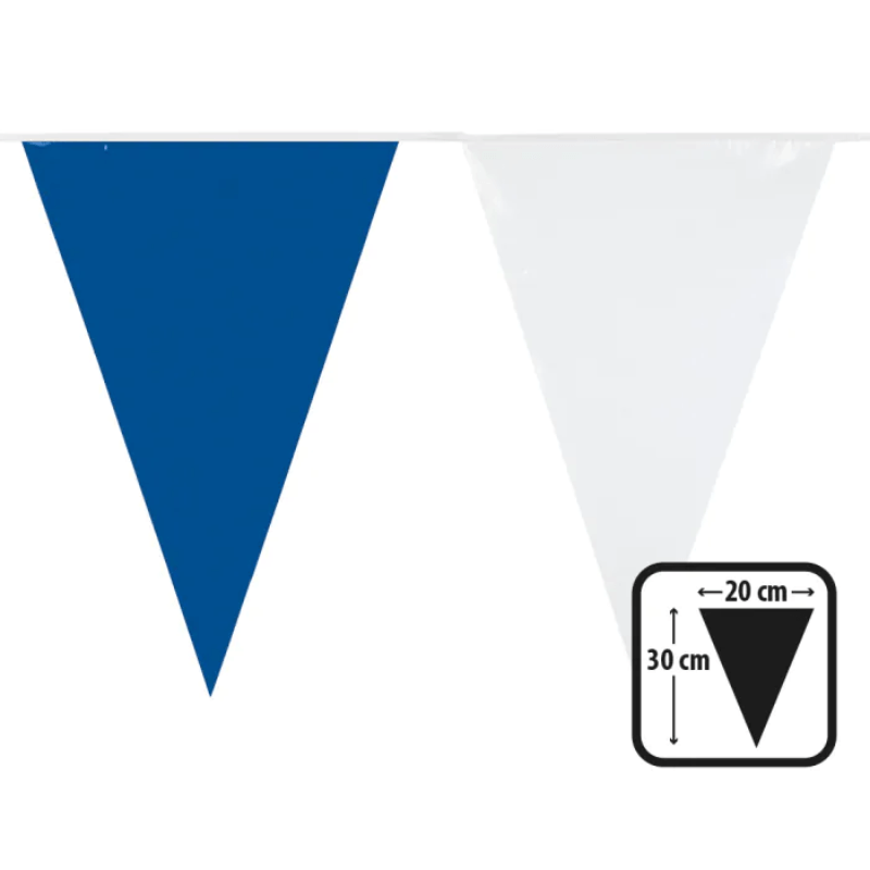 Guirlande de fanions Bleu/Blanc