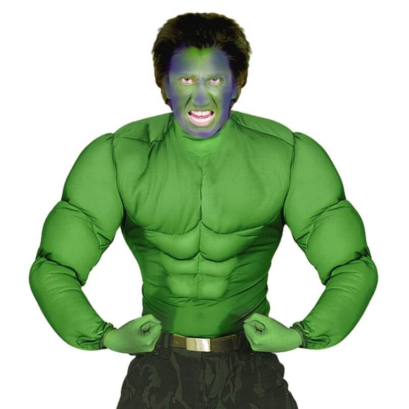 Chemise "Super Muscles" verte